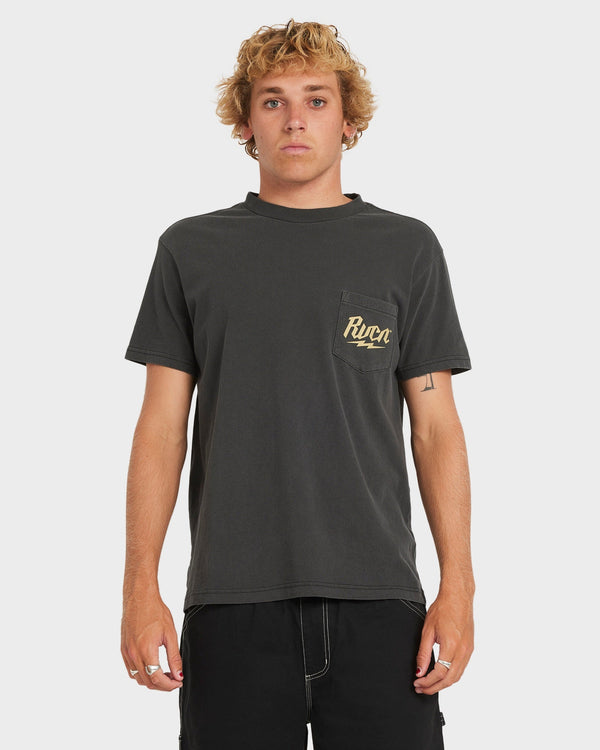 Mens Rvca Shock Pock T-Shirt