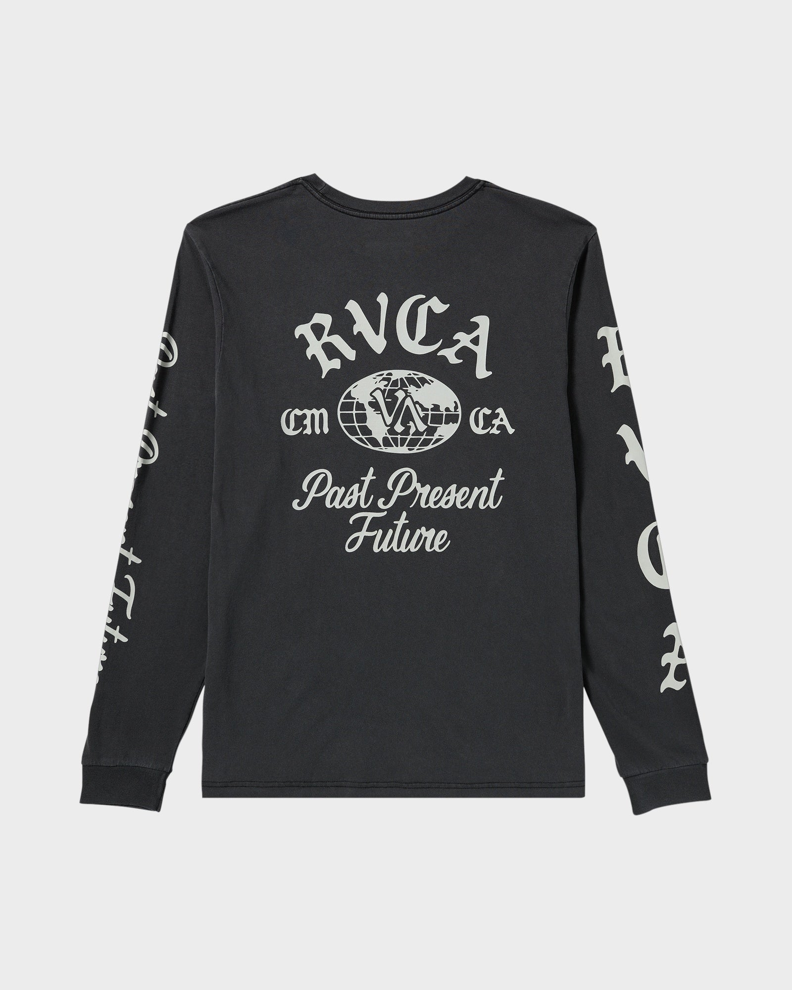 Mens VA Wide Long Sleeve T-Shirt – Black – RVCA Australia
