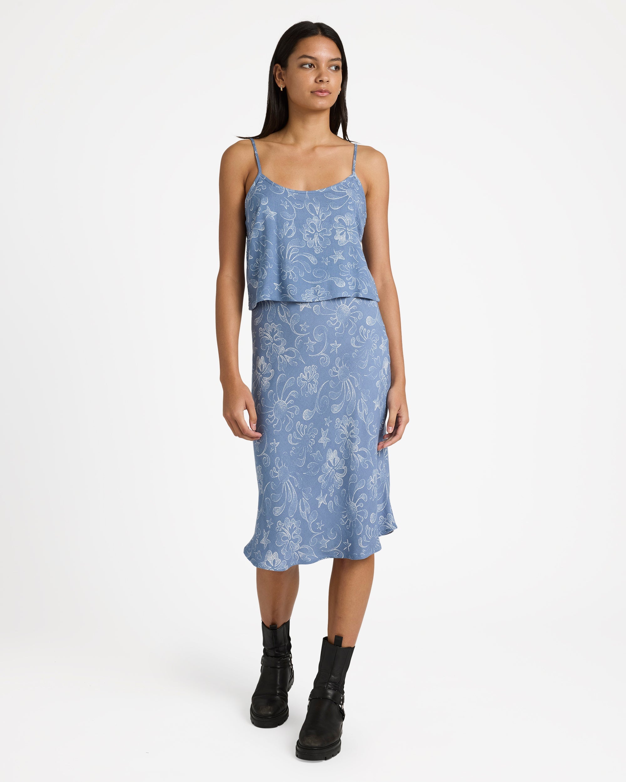 Womens Sub Aloha Midi Skirt