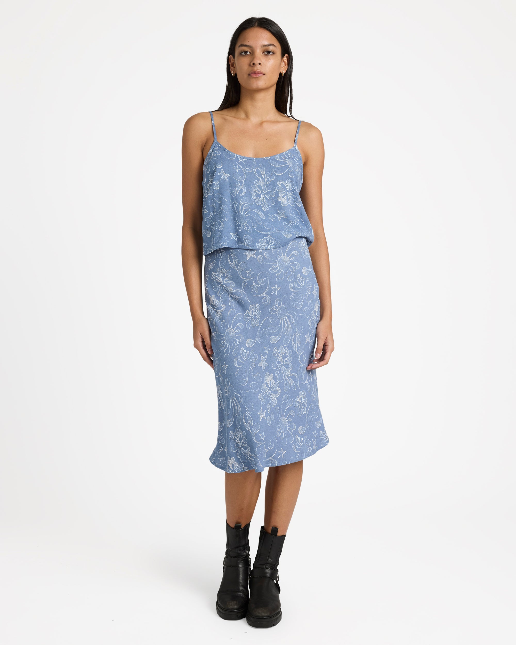 Womens Sub Aloha Midi Skirt