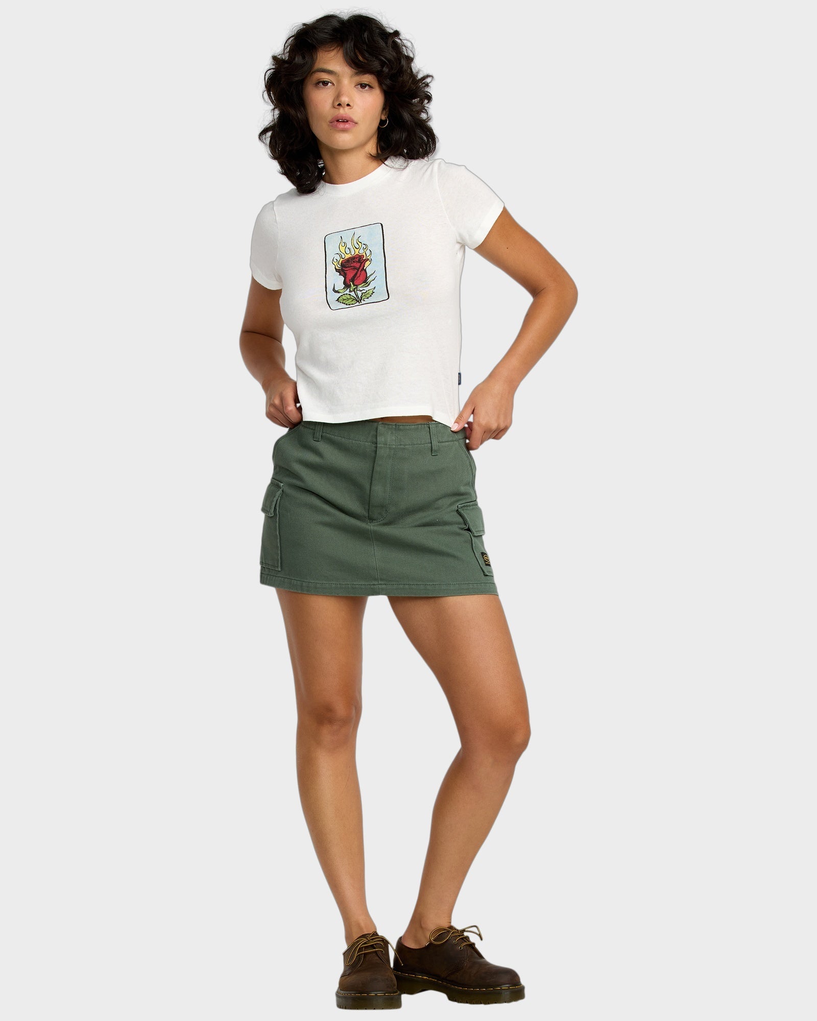 Womens Dayshift Mini Skirt