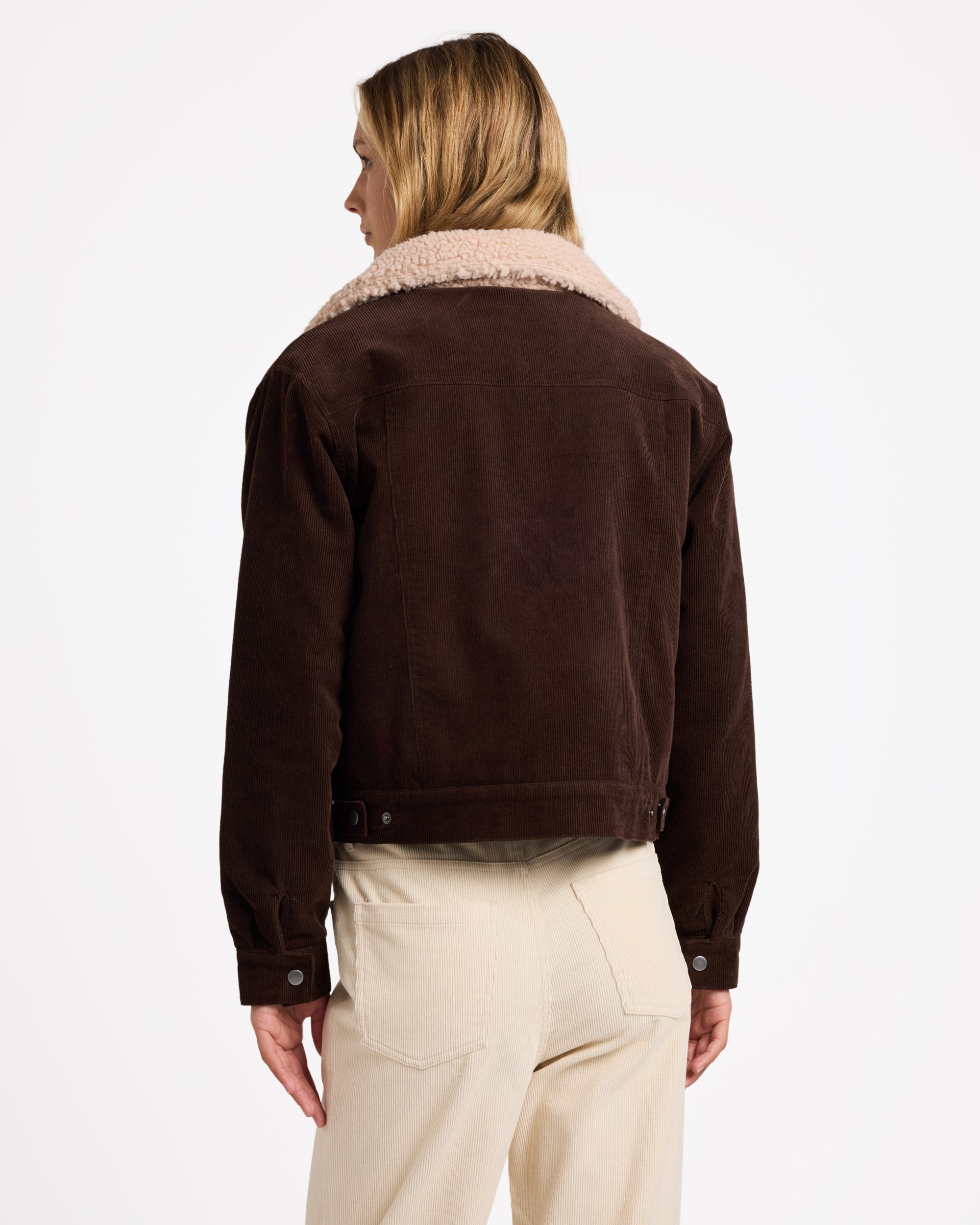 Womens Roy Cord Sherpa Jacket