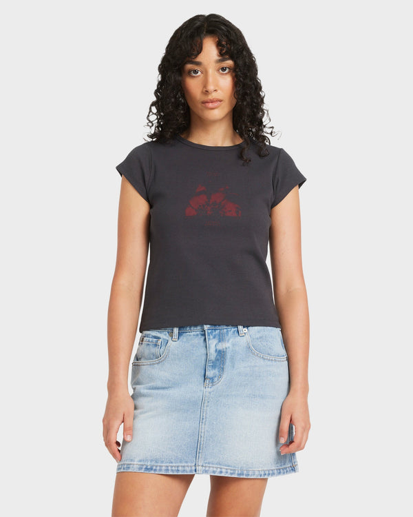 Womens Ribbed Slim T-Shirt