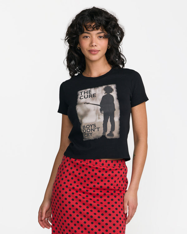 Womens Boys Dont Cry Shrunken T-Shirt