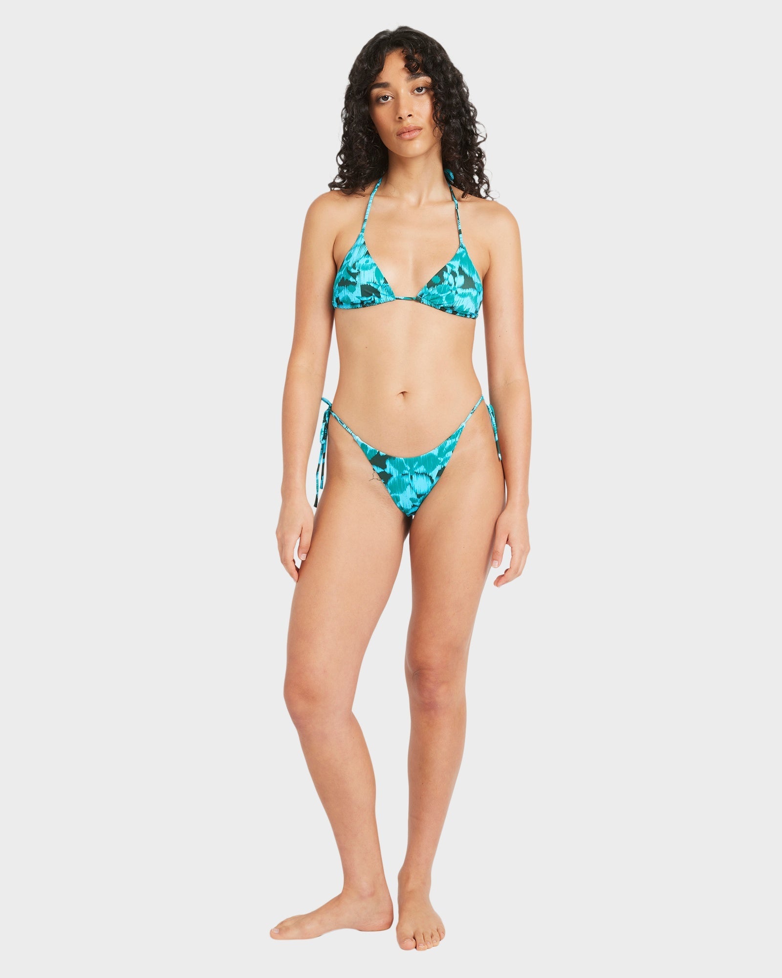 Womens Deep Waters Triangle Bikini Top