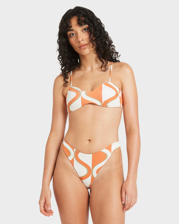Womens Mind Map Reversible Bralette Bikini Top