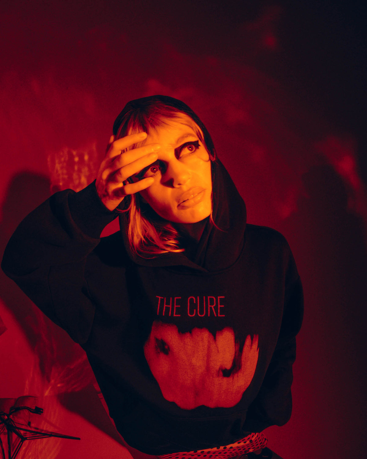 Womens The Cure Oversized Pullover Hoodie