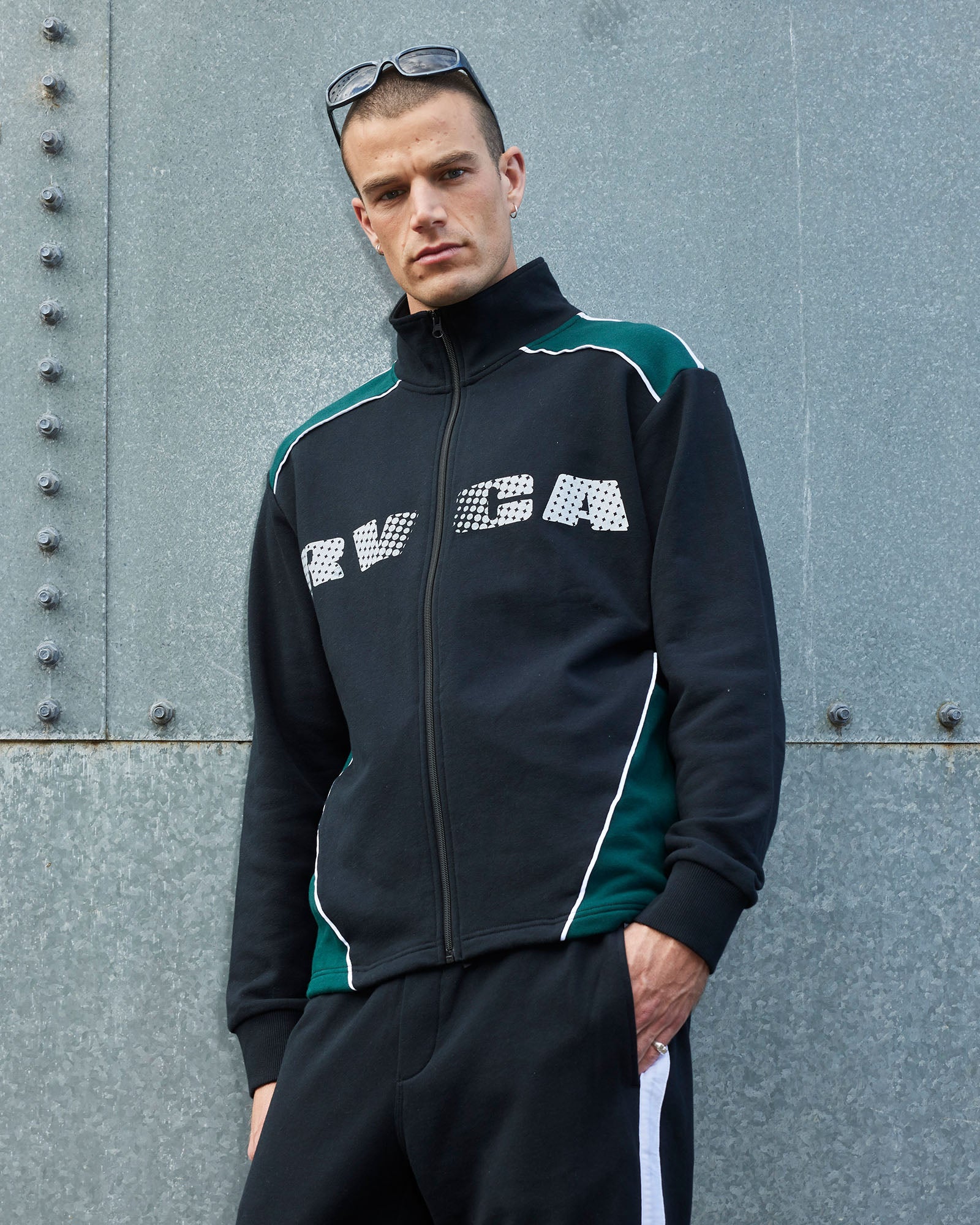 Mens RVCA Panelled Jacket