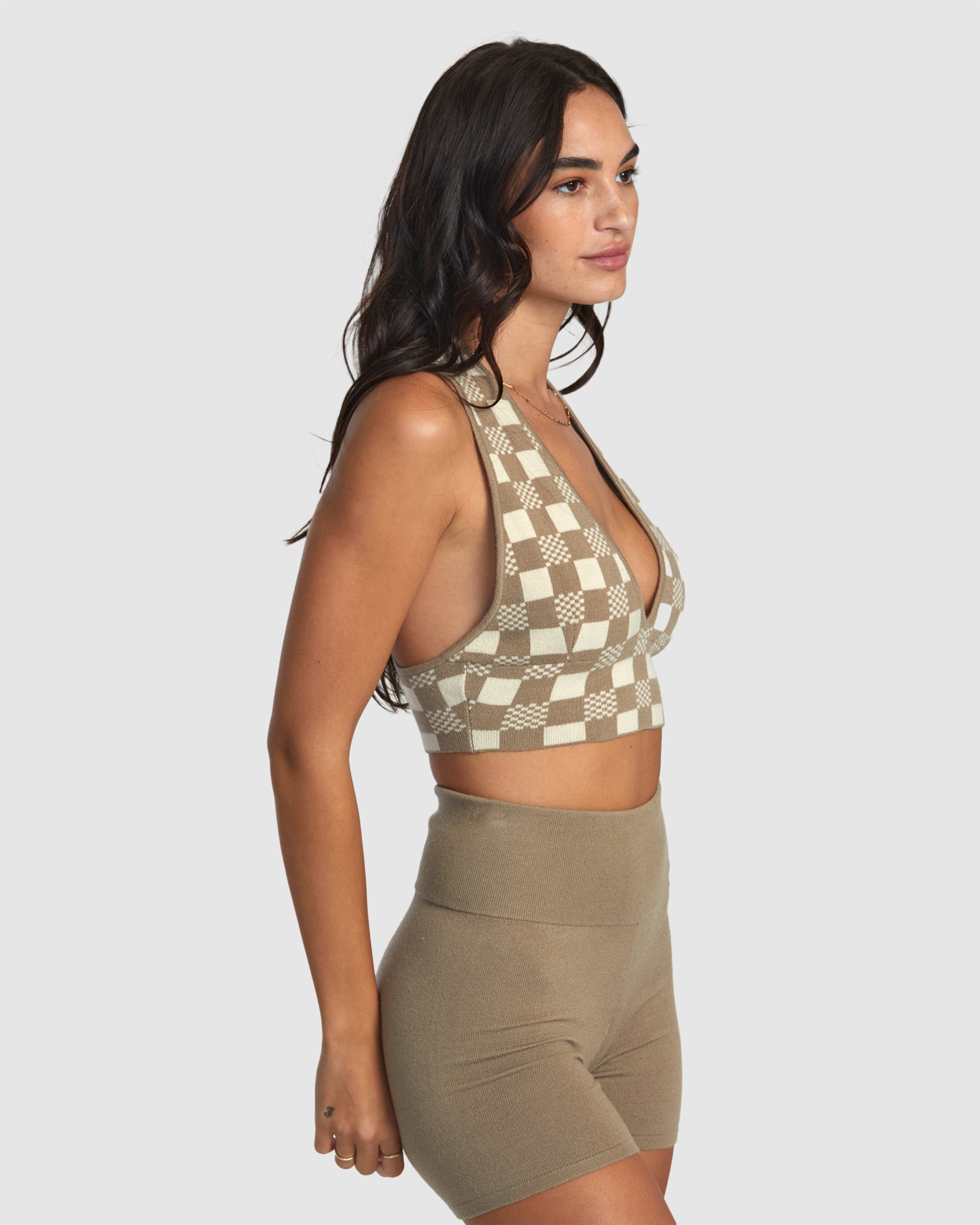 Fever Racerback Knitted Crop Top