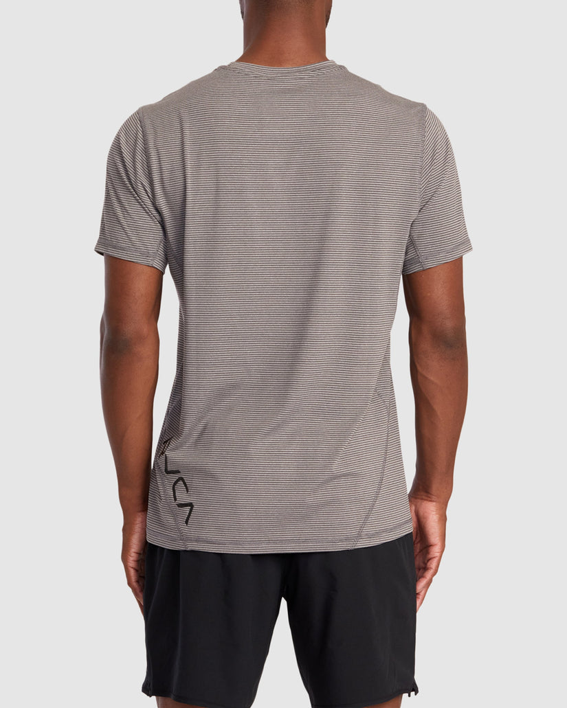 Mens Sport Vent Stripe T-Shirt - HEATHER GREY STRIPE | RVCA AU