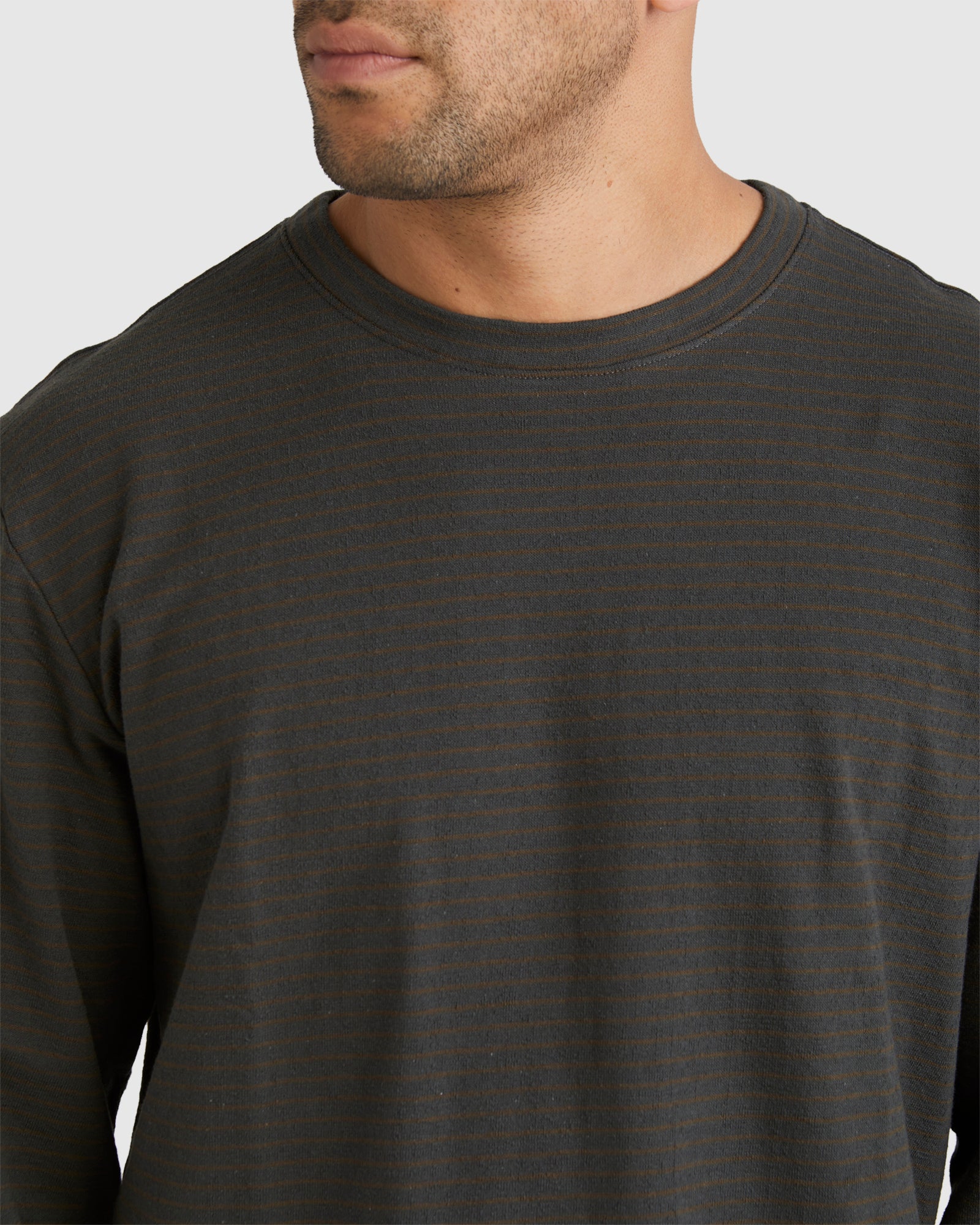Mens Vacancy Crew Long Sleeve T-Shirt