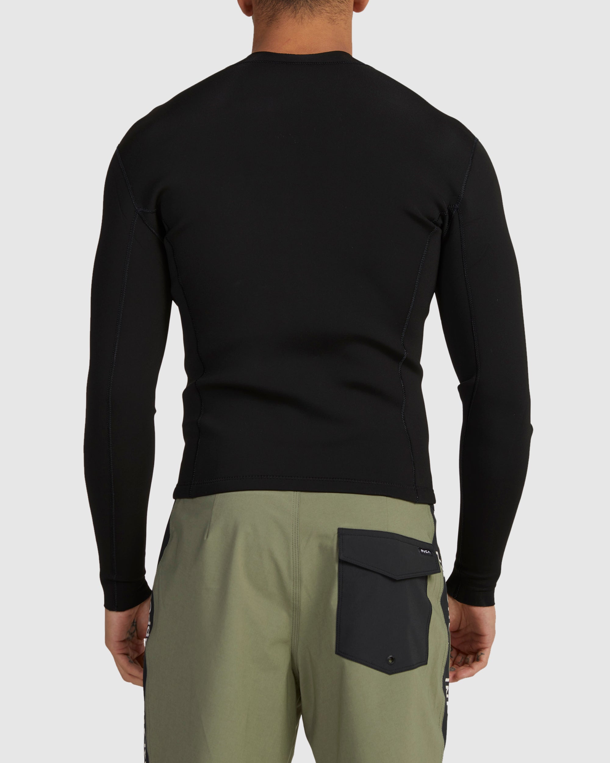 Mens Balance Front Zip Wetsuit Jacket – Black – RVCA Australia