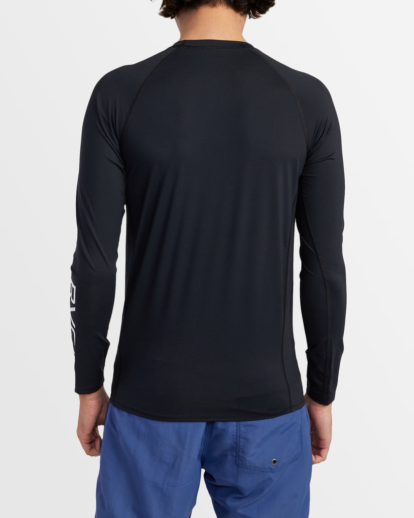Mens RVCA Long Sleeve Rash Vest - Black 2 | RVCA AU