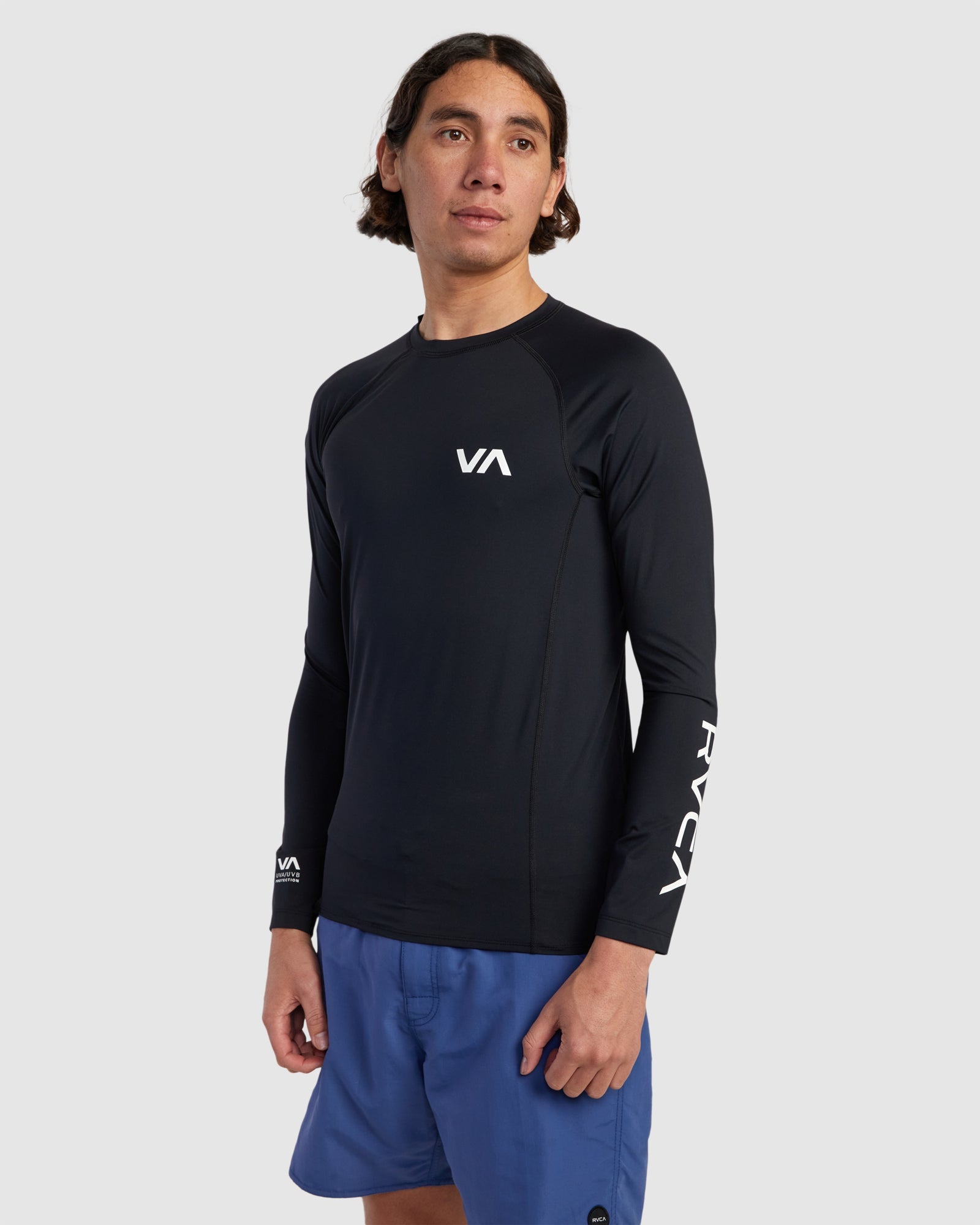 Mens RVCA Long Sleeve Rash Vest