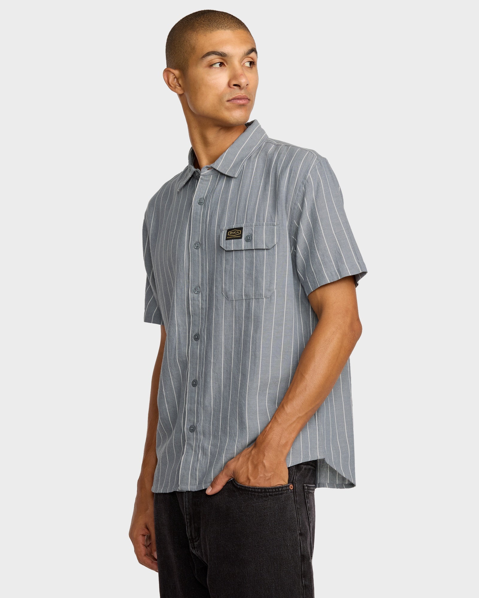 Mens Dayshift Stripe Short Sleeve Shirt