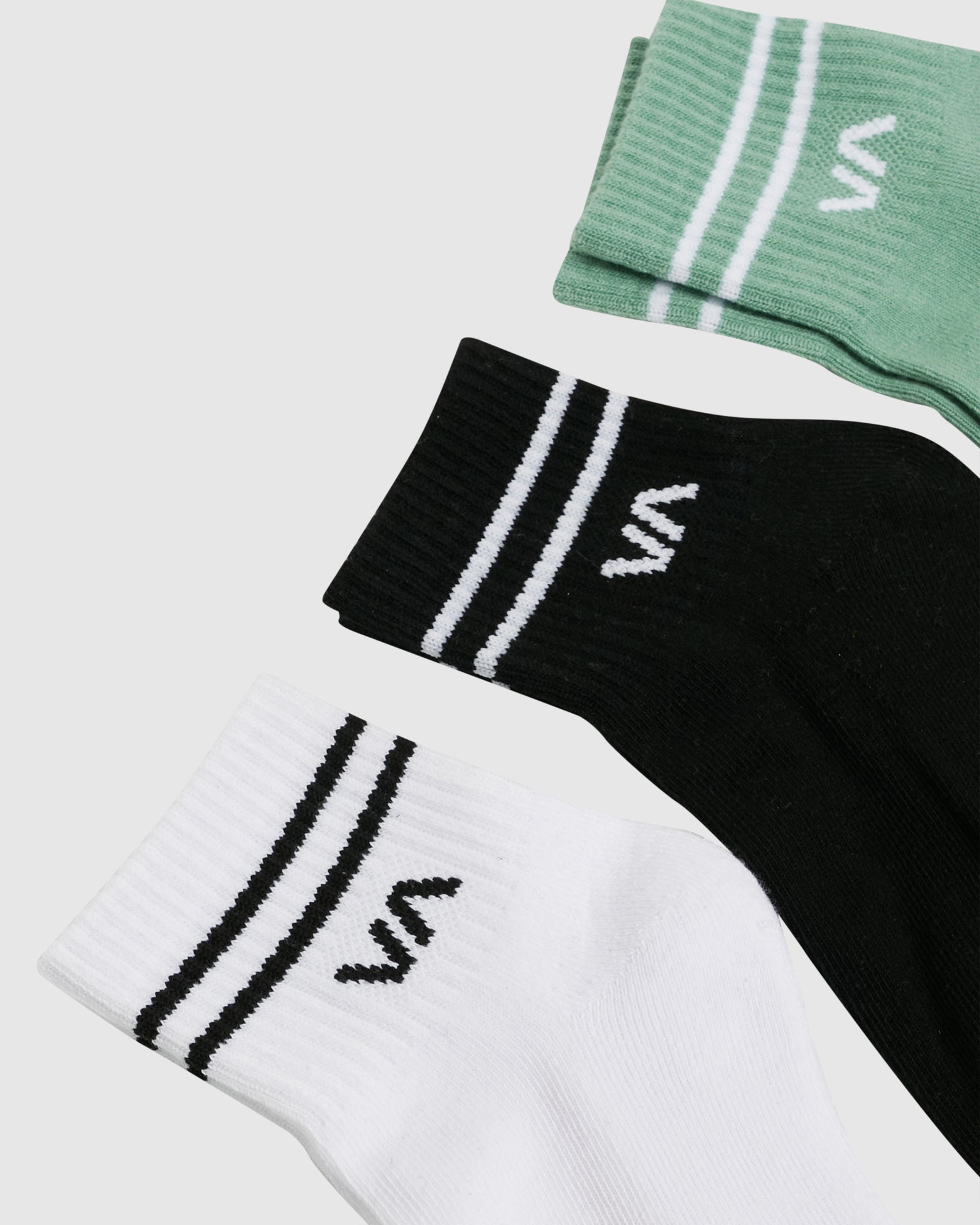 Womens VA Mini 3 Pack Crew Sock