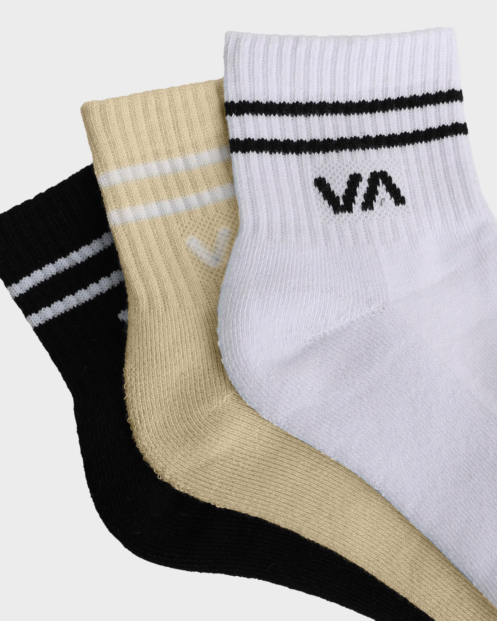 Womens VA Mini 3 Pack Crew Socks