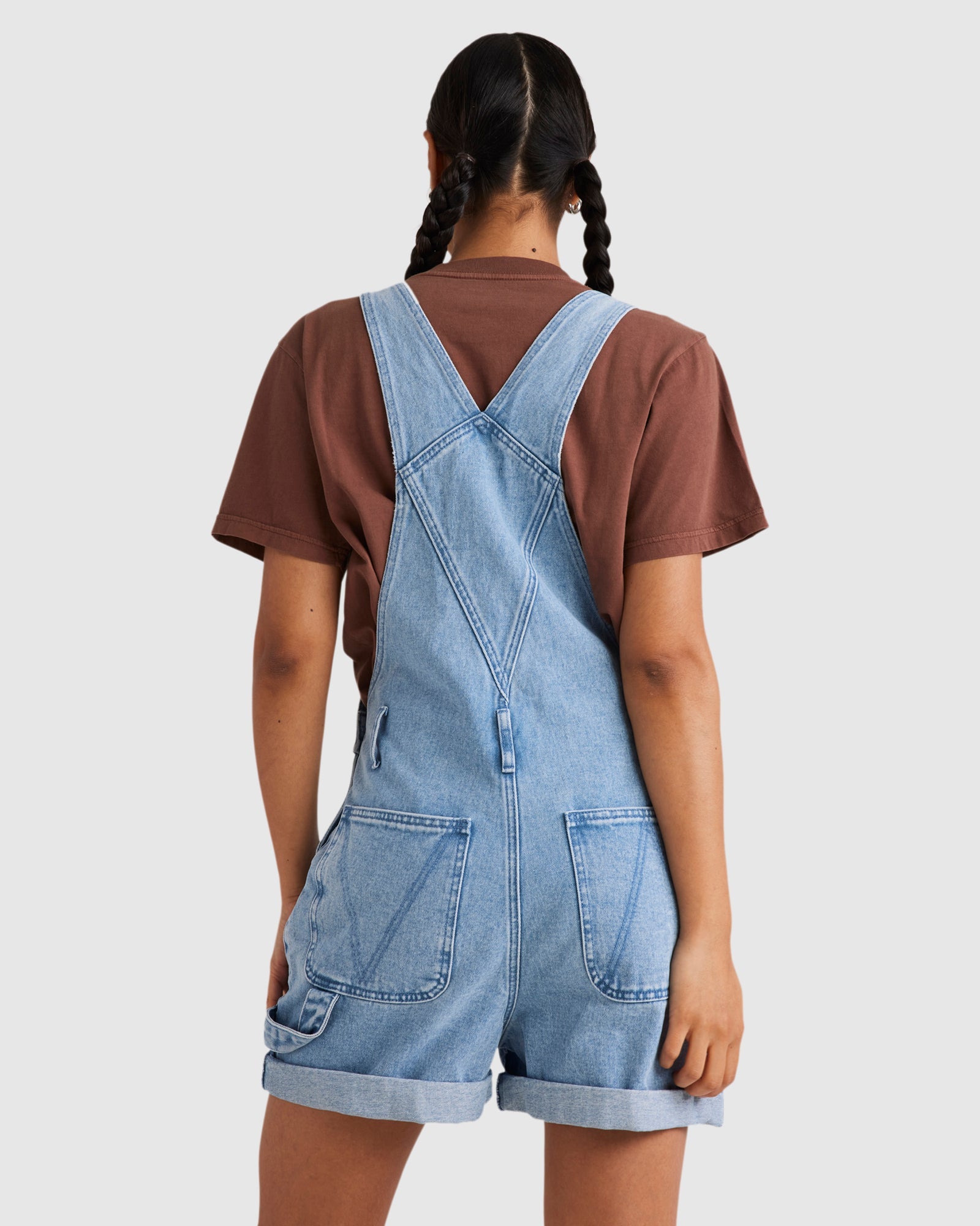 Womens Denim Sloucher Overalls