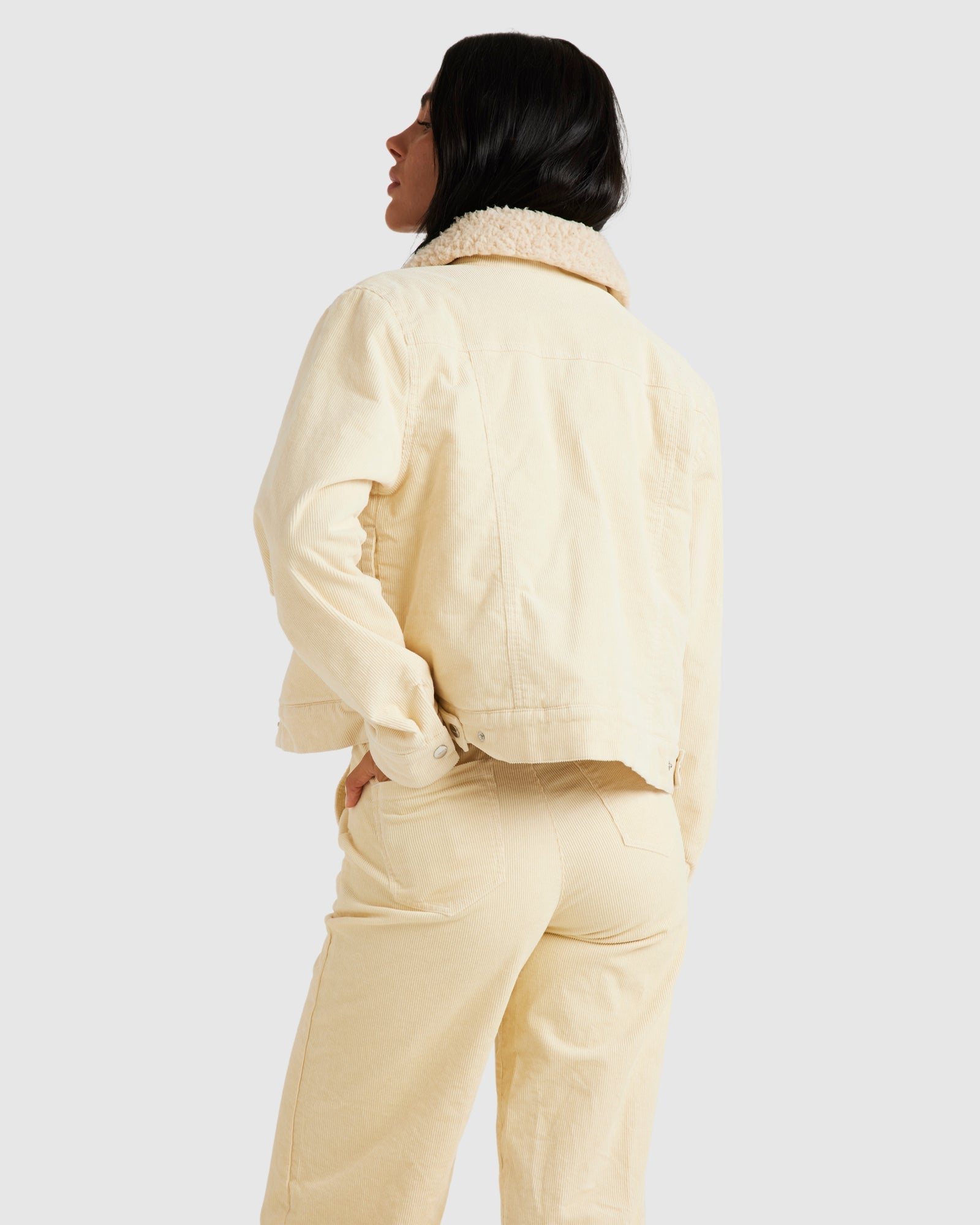 Womens Roy Sherpa Cord Jacket