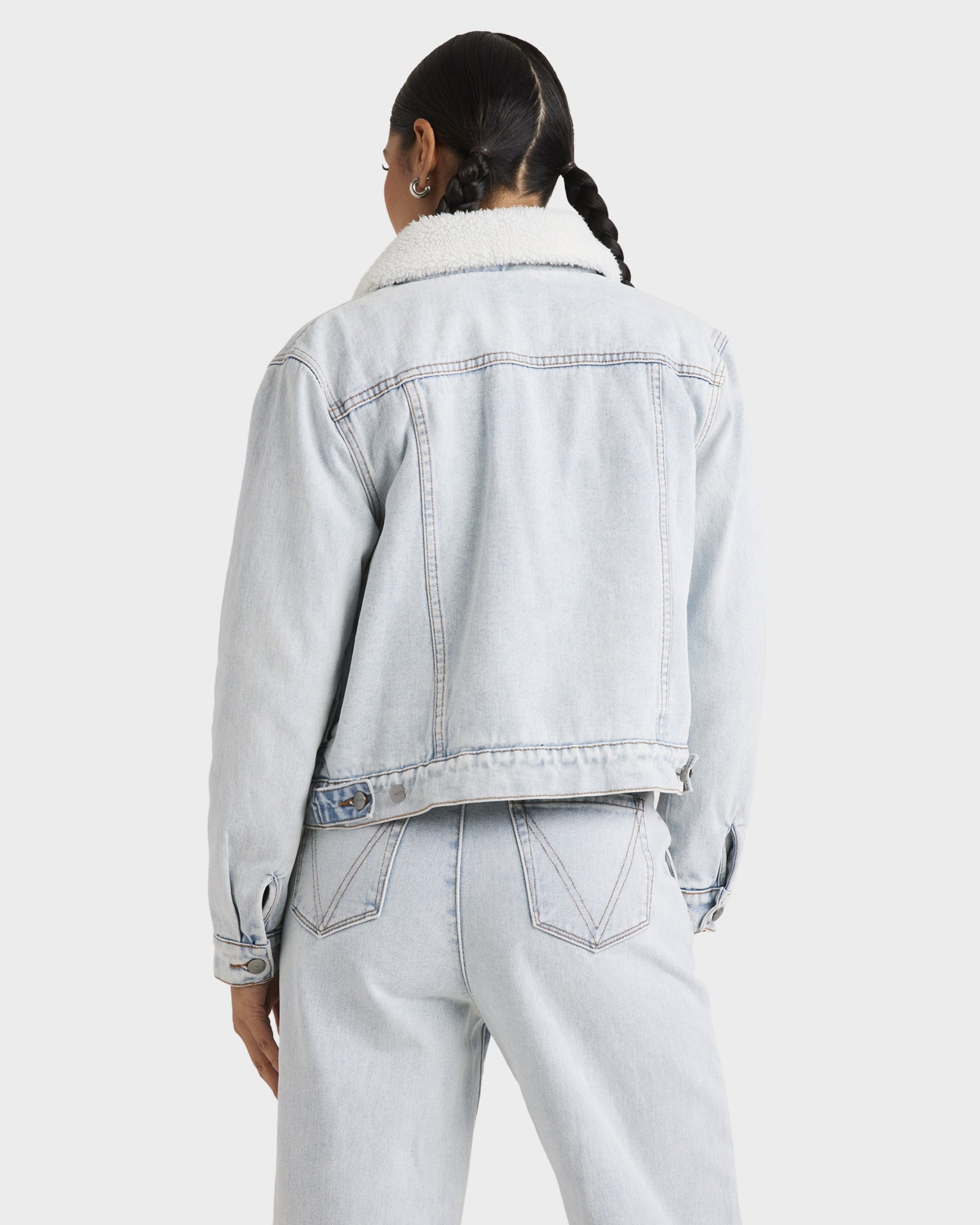 Womens Roy Sherpa Denim Jacket