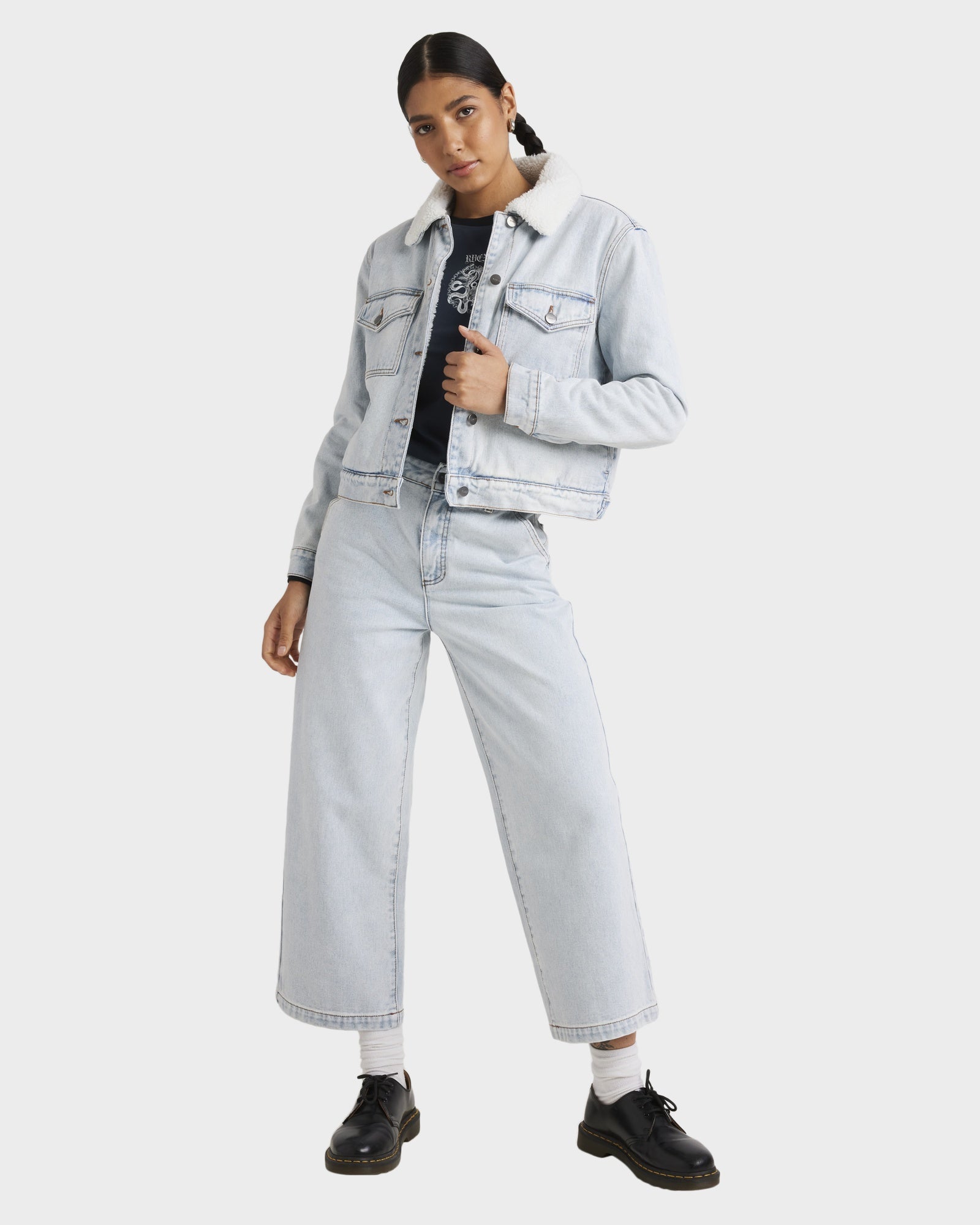 Womens Roy Sherpa Denim Jacket