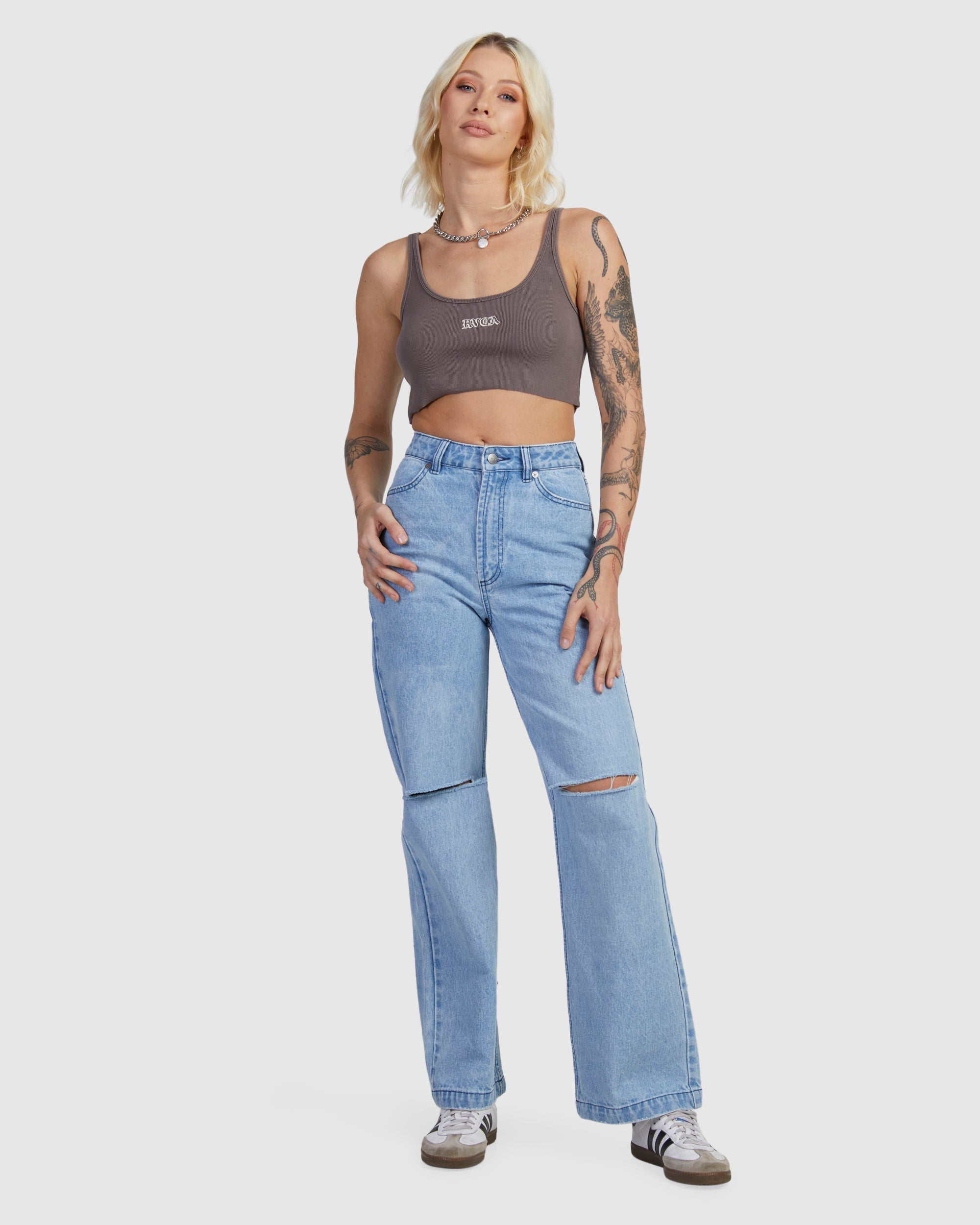 Old RVCA Cropped Tank