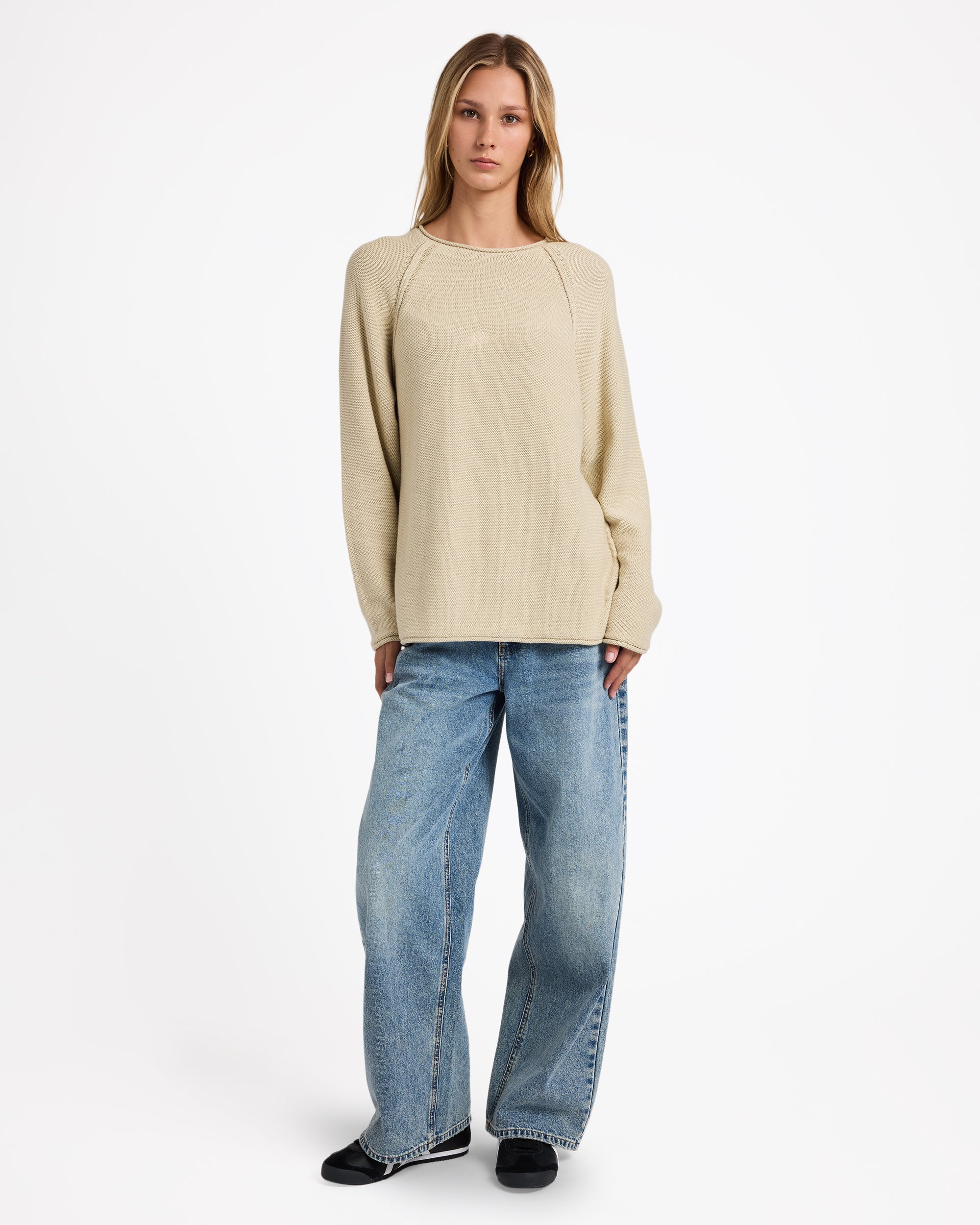 Womens Ivy Raglan Crew Neck