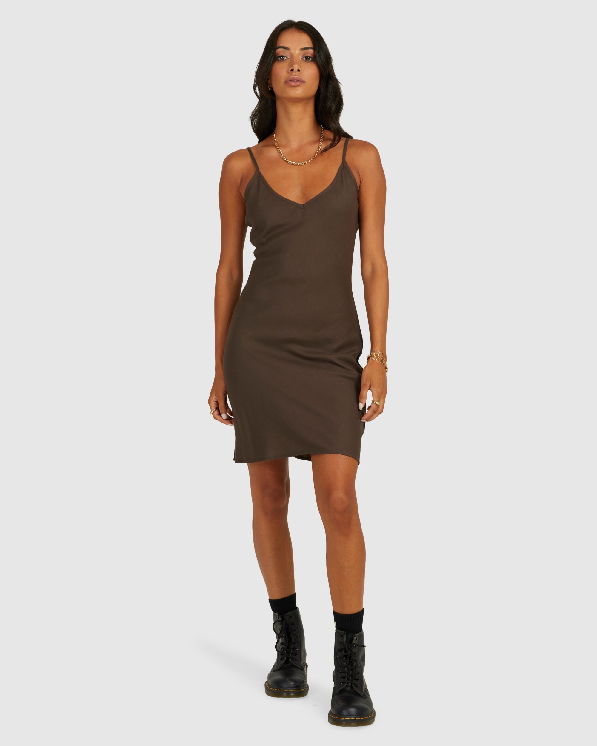 Off Duty Bias Mini Dress