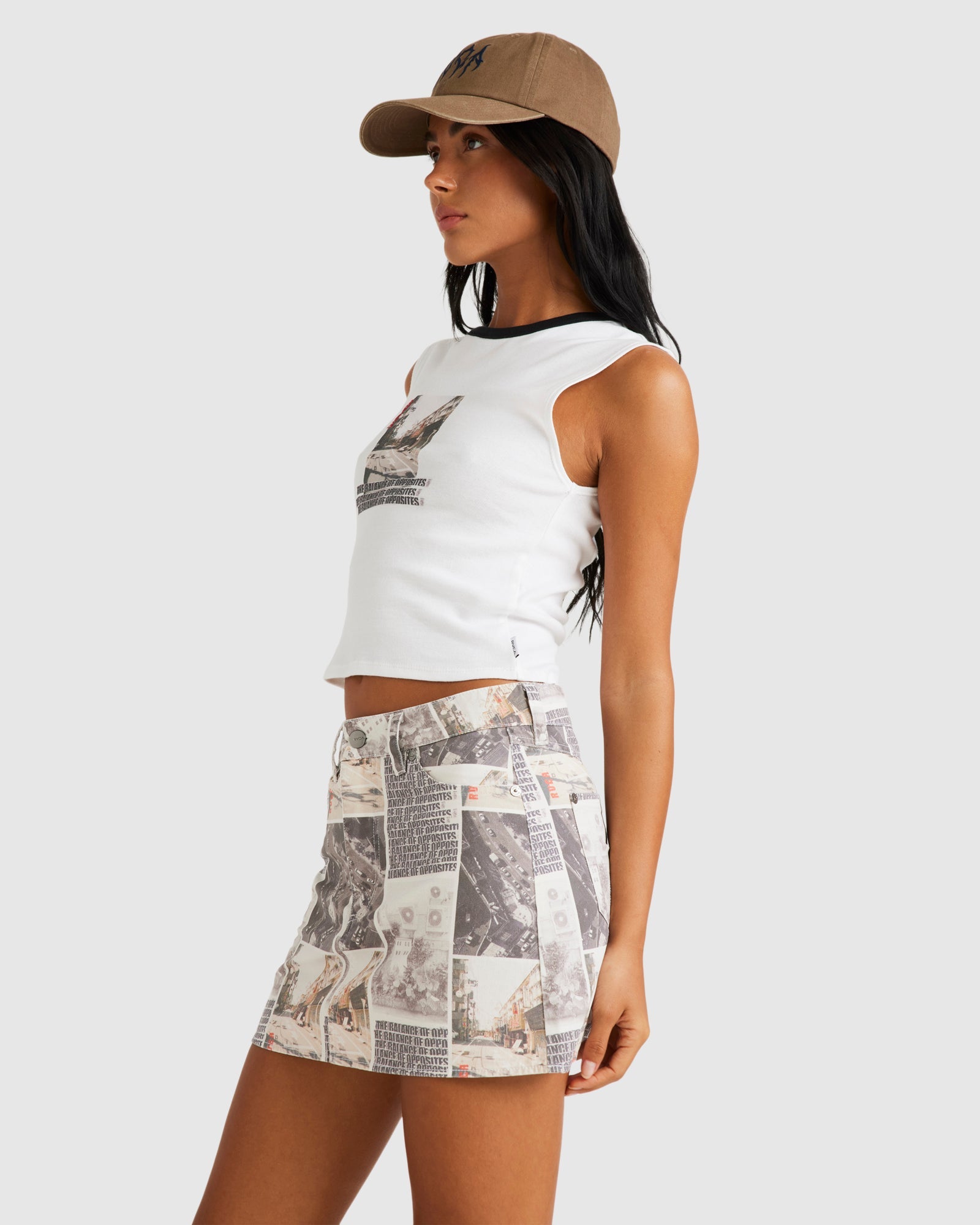 Womens Kyoto Mid Rise Skirt