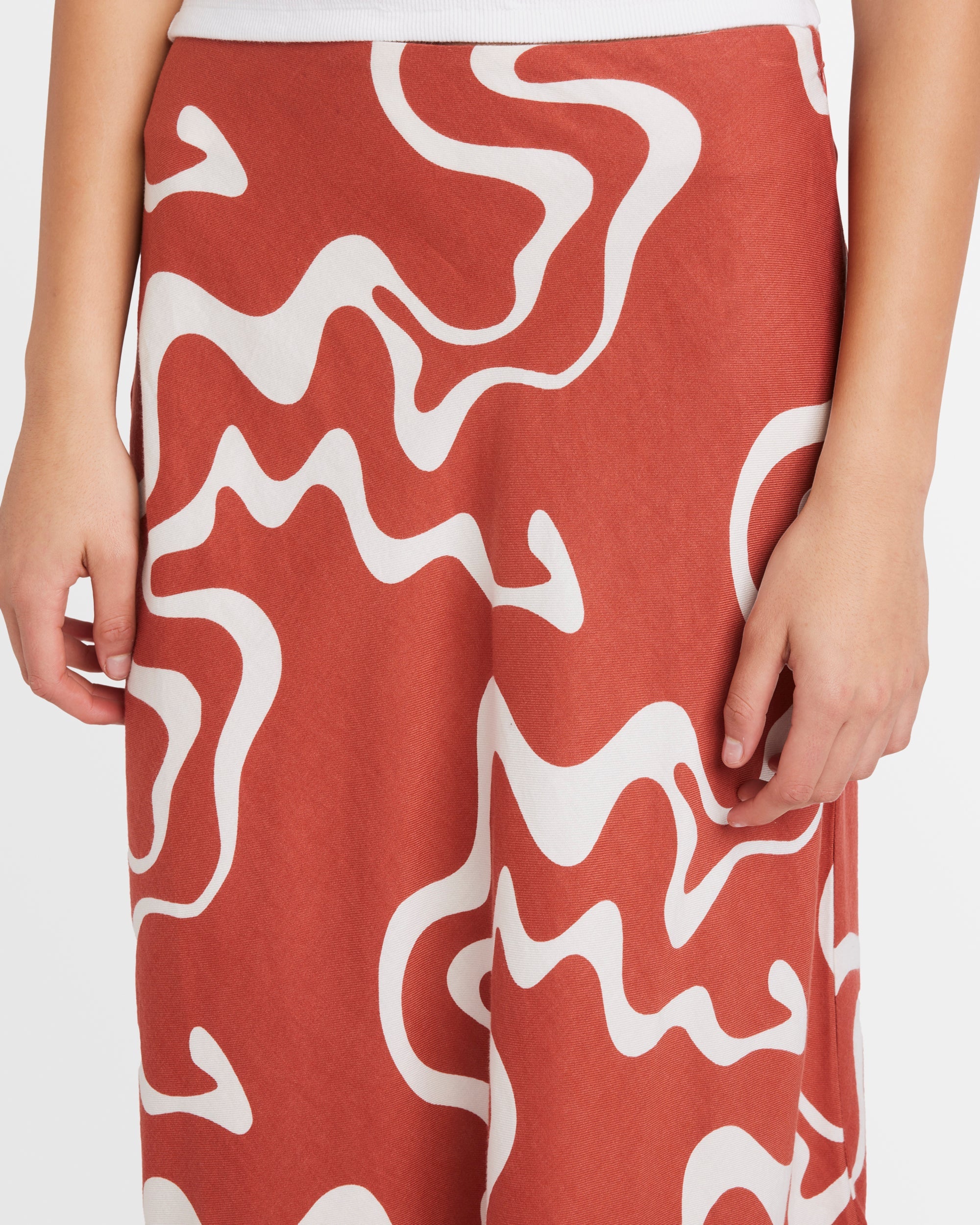 Spilt Annika Midi Skirt
