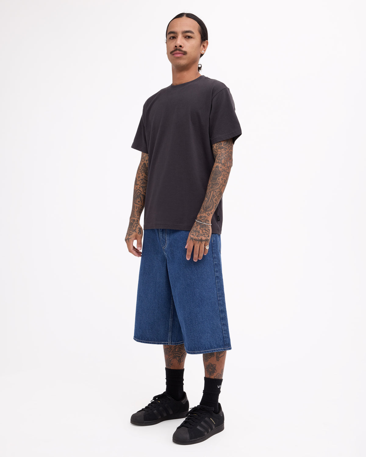 Mens Dayshift Baggy 23.5" Denim Shorts
