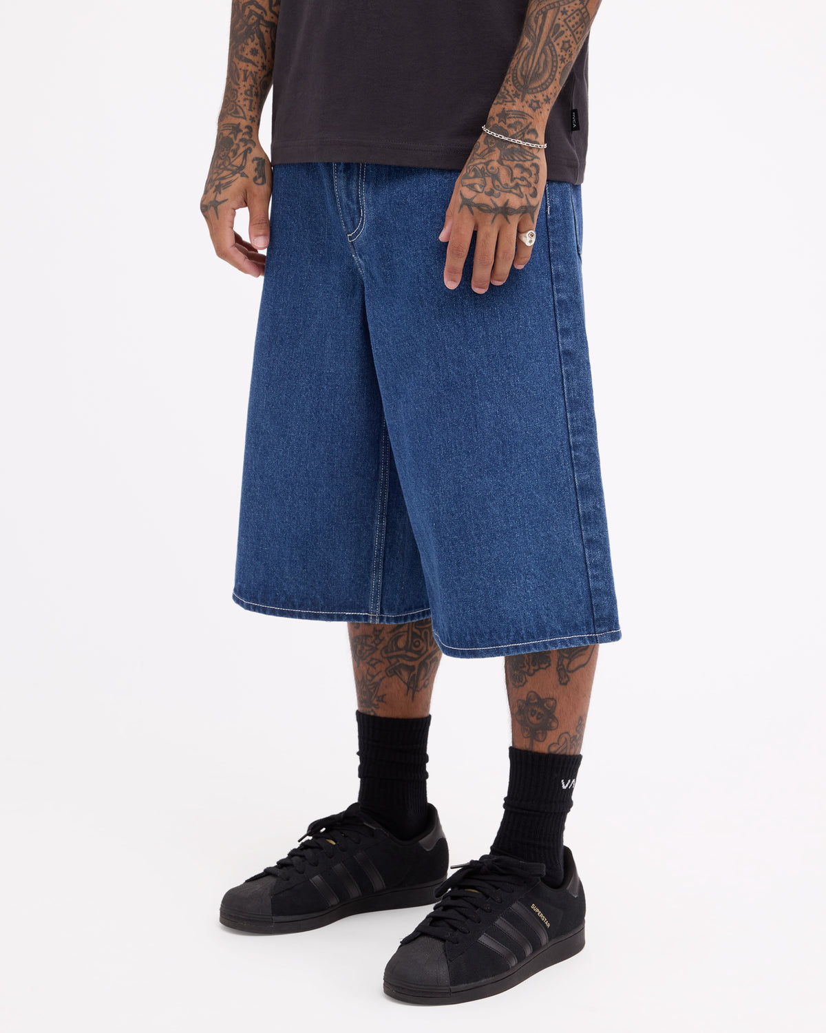 Mens Dayshift Baggy 23.5" Denim Shorts
