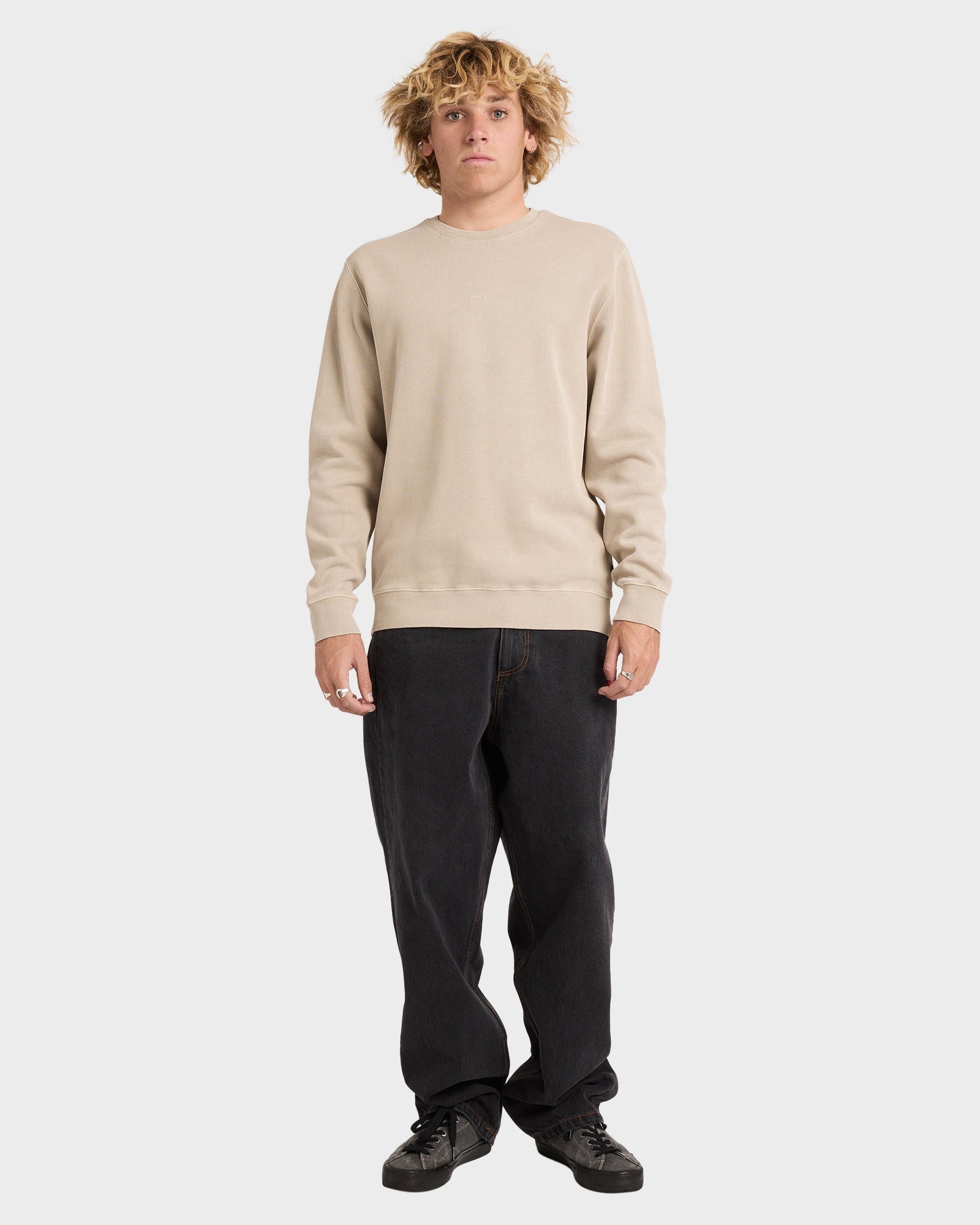 Mens Little RVCA Crew Neck