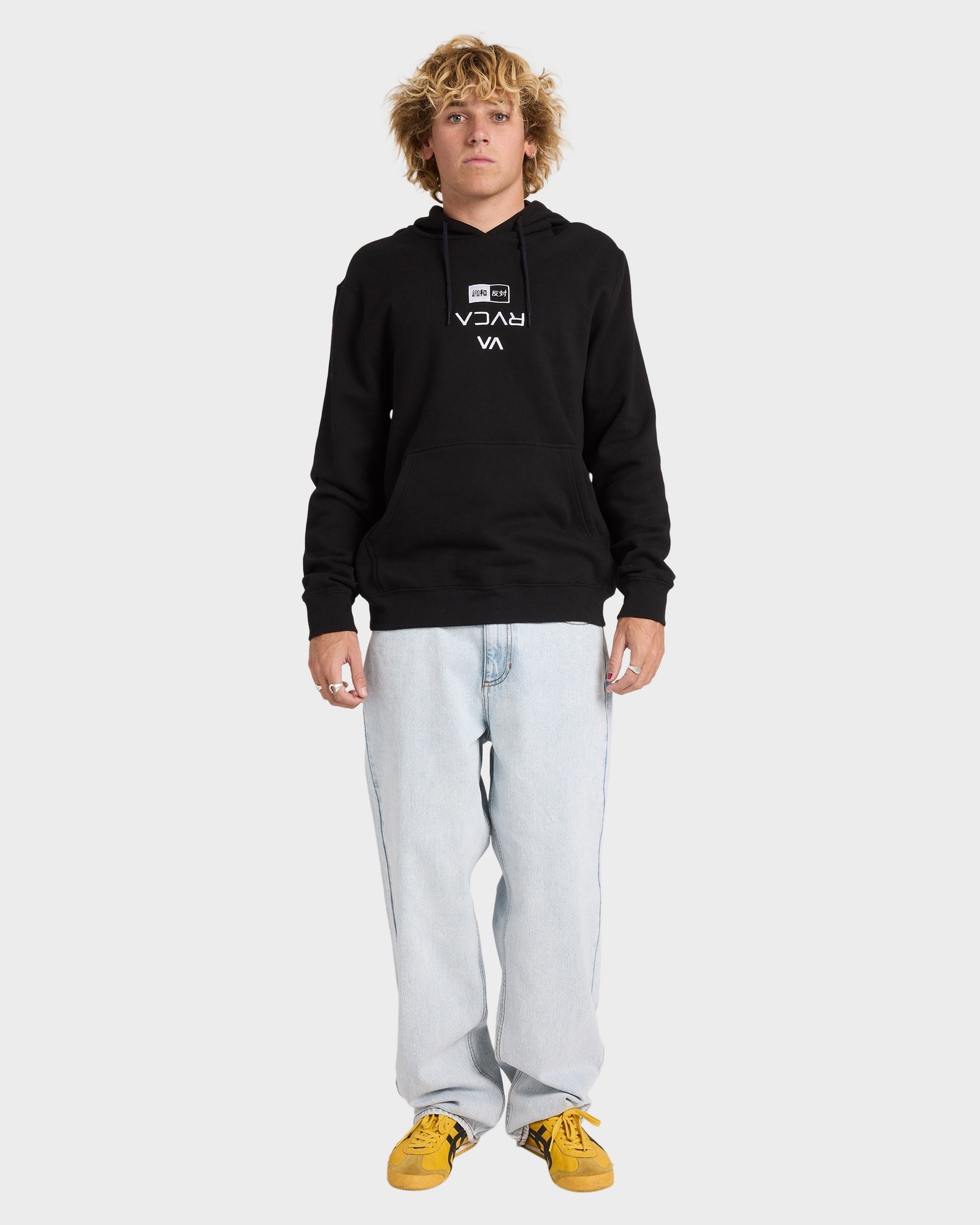 Mens RVCA Credits Pullover Hoodie