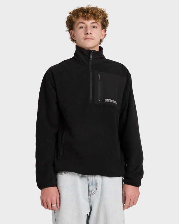 Mens Go Mock Neck Fleece Jumper