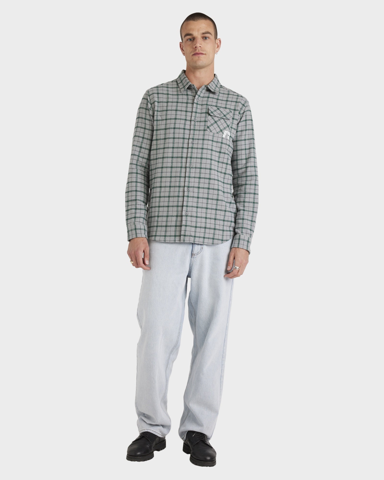 Mens Track Side Long Sleeve Shirt