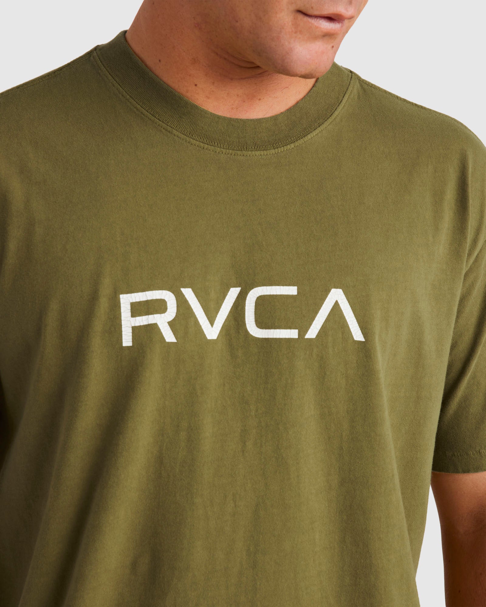 Mens Big RVCA Washed T-Shirt