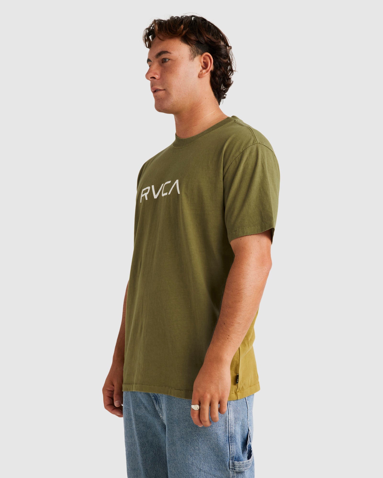 Mens Big RVCA Washed T-Shirt