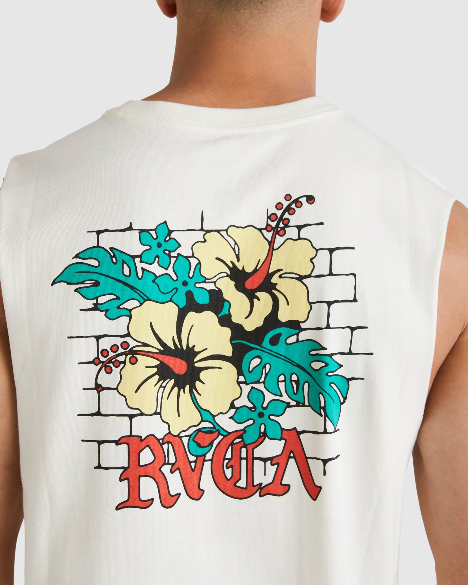 Mens Floral Park Muscle Tank