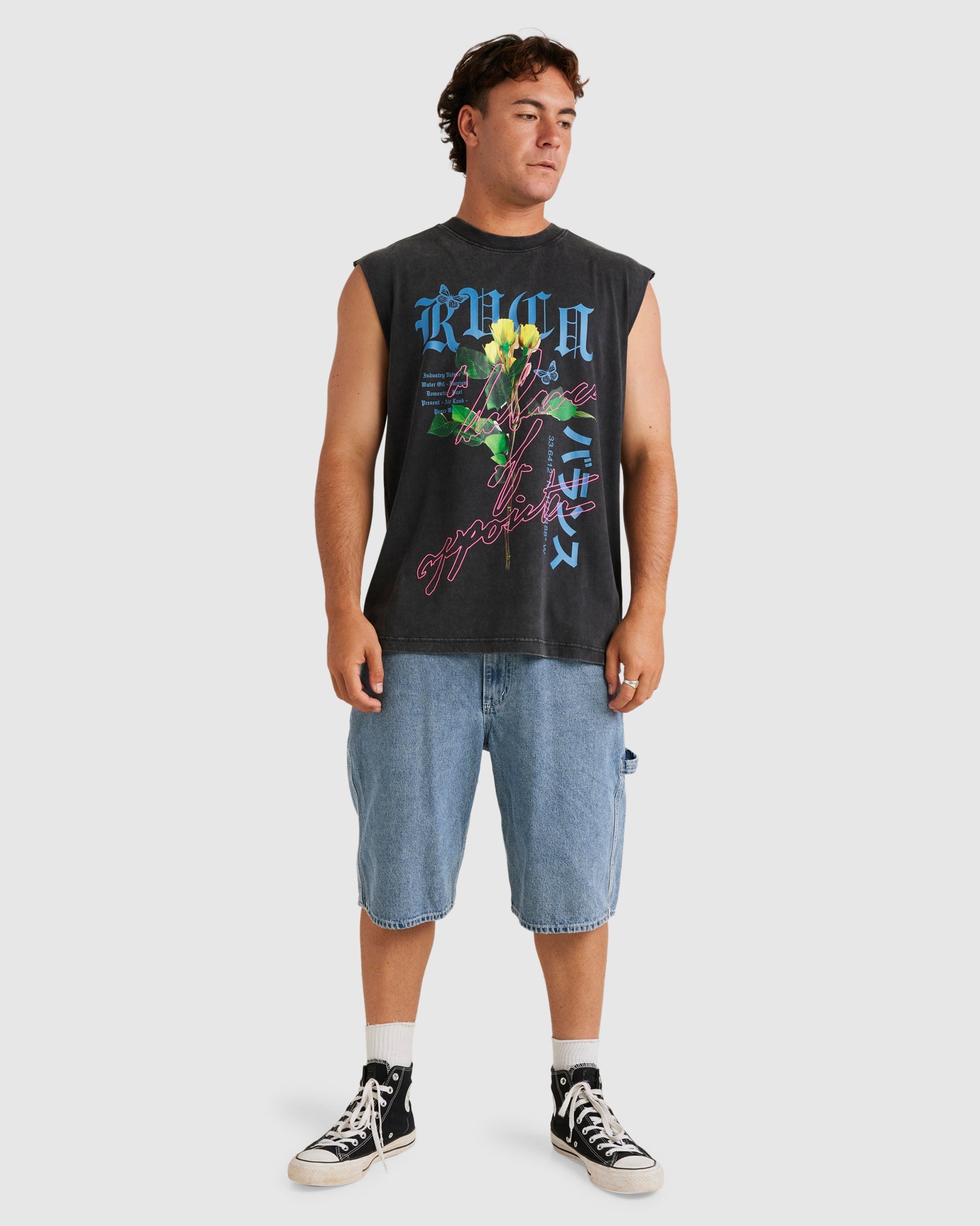 Mens Neon Lights Muscle Tank