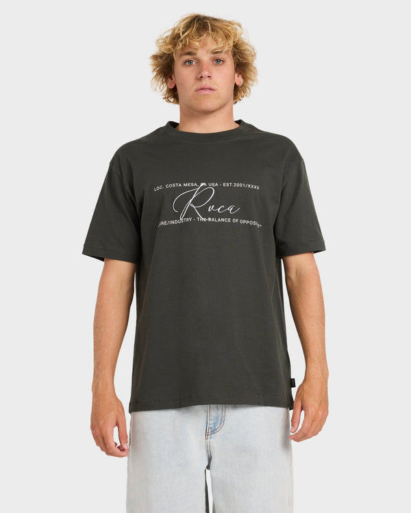 Mens RVCA Over Brush T-Shirt